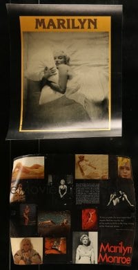7x348 LOT OF 4 UNFOLDED MARILYN MONROE COMMERCIAL POSTERS 1980s sexy images of the legendary star!