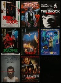 7x108 LOT OF 8 HORROR JAPANESE CHIRASHI POSTERS 1980s-2000s a variety of gruesome images!