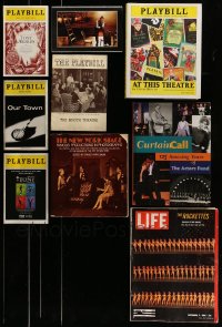 7x034 LOT OF 9 PLAYBILL AND OTHER STAGE PLAY BOOKS, PROGRAMS AND MAGAZINE 1930s-2000s cool!