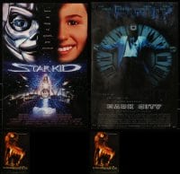 7x360 LOT OF 4 UNFOLDED MINI AND SPECIAL POSTERS 1997 Star Kid, Dark City, American Werewolf in Paris