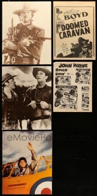 7x030 LOT OF 5 REPRO ITEMS 1940s-1970s Clint Eastwood, John Wayne, Hopalong Cassidy!