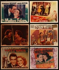 7x026 LOT OF 6 REPRO LOBBY CARDS 1980s Maltese Falcon, Robin Hood, It's a Wonderful Life & more!