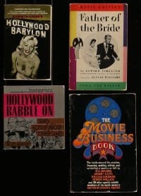 7x279 LOT OF 4 SOFTCOVER MOVIE BOOKS 1950s-80s Hollywood Babylon, Father of the Bride & more!