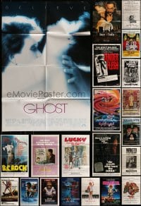 7x058 LOT OF 67 FOLDED ONE-SHEETS 1970s-1990s great images from a variety of different movies!