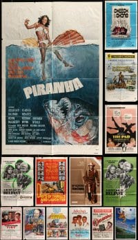 7x092 LOT OF 18 FOLDED ONE-SHEETS 1960s-1980s great images from a variety of different movies!