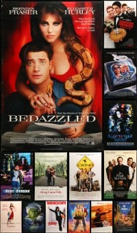7x455 LOT OF 16 UNFOLDED DOUBLE-SIDED 27X40 MOSTLY COMEDY ONE-SHEETS 1990s-2000s cool images!