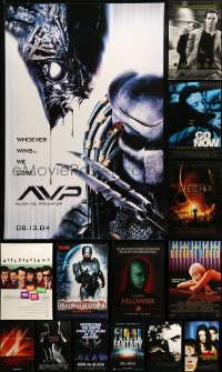 7x444 LOT OF 17 UNFOLDED DOUBLE-SIDED 27X40 MOSTLY HORROR/SCI-FI ONE-SHEETS 1990s-2000s cool!