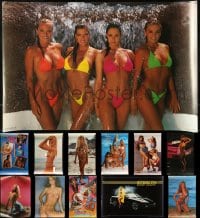 7x366 LOT OF 15 UNFOLDED SEXY POSTERS 1980s-1990s beautiful women in bikinis with some nudity!