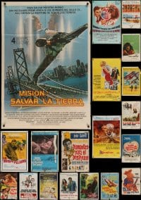 7x225 LOT OF 29 FOLDED ARGENTINEAN POSTERS 1960s-1980s great images from a variety of movies!