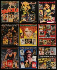 7x245 LOT OF 9 VINTAGE HOLLYWOOD POSTERS AUCTION CATALOGS 1990s-00s filled with color images!