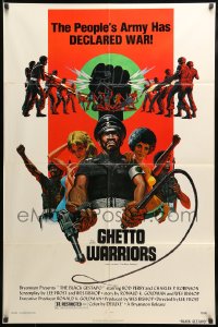 7y087 BLACK GESTAPO 1sh 1975 Ken Barr art, Ghetto Warriors, The New Master Race!