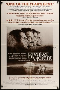 7y107 BREAKER MORANT 1sh 1980 Aussie Bruce Beresford, is Edward Woodward hero or villain?