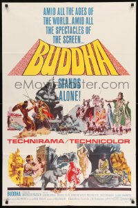 7y114 BUDDHA style B 1sh 1963 Kenji Misumi's Shaka, Japanese religious epic spectacle!