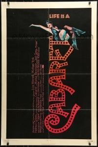 7y119 CABARET 1sh 1972 Come to the Cabaret, Liza Minnelli in Nazi Germany, ultra-rare!