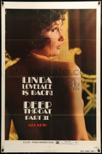 7y206 DEEP THROAT II 1sh 1974 Linda Lovelace is back in Joseph Sarno sequel, Harry Reems!