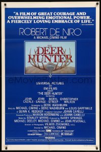 7y207 DEER HUNTER 1sh 1978 directed by Michael Cimino, Robert De Niro, Christopher Walken!