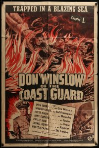 7y227 DON WINSLOW OF THE COAST GUARD chapter 1 1sh 1943 Don Terry, WWII, Battling a U-Boat!
