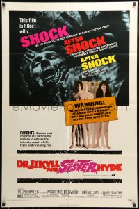 7y231 DR. JEKYLL & SISTER HYDE 1sh 1972 sexual transformation of man to woman actually takes place!
