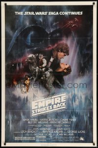 7y240 EMPIRE STRIKES BACK NSS style 1sh 1980 classic Gone With The Wind style art by Roger Kastel!