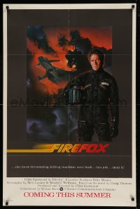7y265 FIREFOX advance 1sh 1982 cool C.D. de Mar art of killing machine, Clint Eastwood!