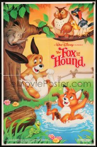 7y290 FOX & THE HOUND 1sh R1988 two friends who didn't know they were supposed to be enemies!