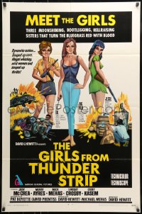 7y315 GIRLS FROM THUNDER STRIP 1sh 1970 sexy bootleggers, they turn the bluegrass red with blood!