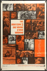 7y350 HAVING A WILD WEEKEND 1sh 1965 John Boorman rock & roll comedy, great photo montage!