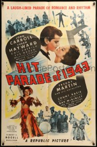 7y367 HIT PARADE OF 1943 1sh 1943 Susan Hayward, John Carroll, Count Basie & His Orchestra!