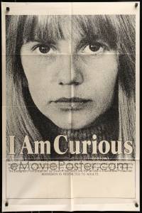 7y401 I AM CURIOUS YELLOW 1sh 1969 classic landmark early Swedish sex movie, complete & uncut!