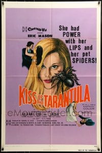 7y453 KISS OF THE TARANTULA 1sh 1975 she had power with her lips and her pet spiders!