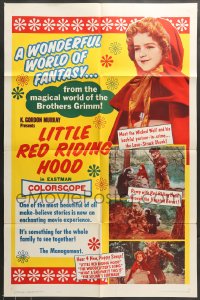 7y482 LITTLE RED RIDING HOOD 1sh 1963 the magic world of the Brothers Grimm!