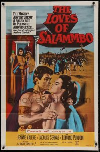7y501 LOVES OF SALAMMBO int'l 1sh 1962 barbarian Edmund Purdom & sexy Jeanne Valerie!