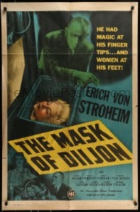 7y528 MASK OF DIIJON 1sh 1946 Erich Von Stroheim had magic at his finger tips, women at his feet!