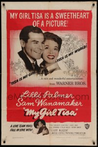 7y577 MY GIRL TISA 1sh 1948 Lili Palmer, Sam Wanamaker, a sweetheart of a picture!