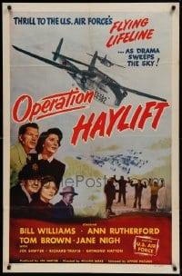 7y623 OPERATION HAYLIFT 1sh 1950 Bill Williams, the Air Force's Flying Lifeline!