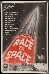 7y685 RACE TO SPACE 1sh 1959 incredible machines & brilliant teamwork brought it to you!