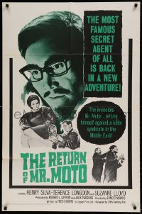 7y700 RETURN OF MR. MOTO 1sh 1965 Asian detective Henry Silva is now the famous secret agent!