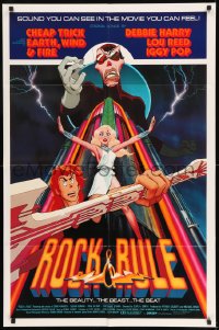 7y721 ROCK & RULE int'l 1sh 1983 rock 'n' roll cartoon, sound you can see in the movie you can feel!
