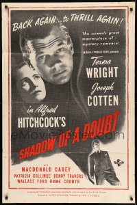 7y771 SHADOW OF A DOUBT military 1sh R1950s Alfred Hitchcock, Teresa Wright, Joseph Cotten!