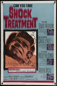7y779 SHOCK TREATMENT 1sh 1964 you actually see a man subjected to electroshock treatments!