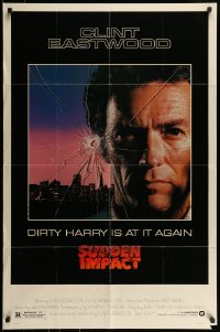 7y842 SUDDEN IMPACT 1sh 1983 Clint Eastwood is at it again as Dirty Harry, great image!