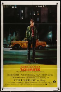 7y861 TAXI DRIVER 1sh 1976 classic art Robert De Niro by Guy Peellaert, Martin Scorsese!