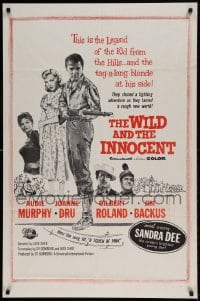 7y971 WILD & THE INNOCENT military 1sh R1960s Murphy wants to kill a man, drink whiskey & kiss women!