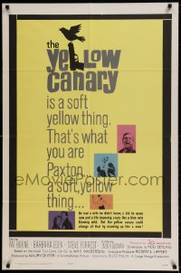 7y992 YELLOW CANARY 1sh 1963 Barbara Eden, Pat Boone is a soft yellow thing!
