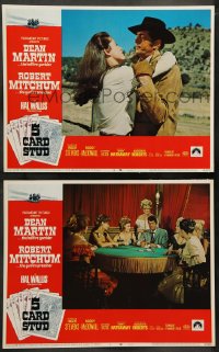 7z879 5 CARD STUD 2 LCs 1968 cowboys Dean Martin & Robert Mitchum, includes cool poker scene!