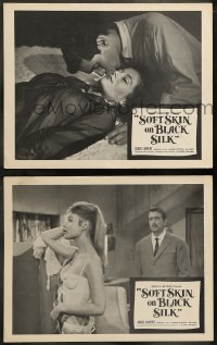 7z980 SOFT SKIN ON BLACK SILK 2 LCs 1963 Radley Metzger, cool images, a sexual romance!