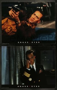 7z643 SNAKE EYES 6 color 11x14 stills 1998 Nicolas Cage, Gary Sinise, Brian De Palma directed!