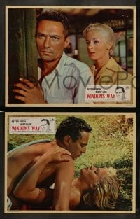7z540 WINDOM'S WAY 8 English LCs 1958 Peter Finch & Mary Ure in machete crawling jungle!