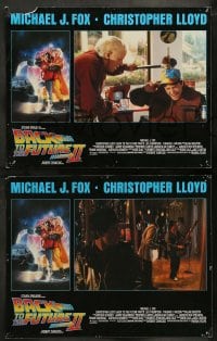 7z609 BACK TO THE FUTURE II 6 LCs 1989 Michael J. Fox & Christopher Lloyd, Struzan border art!