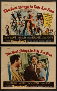 7z069 BEST THINGS IN LIFE ARE FREE 8 LCs 1956 Gordon MacRae, Dan Dailey, Sheree North!